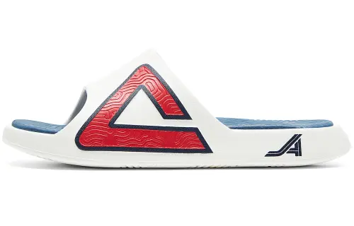 PEAK Slide Slippers Women's Beige White Navy Blue