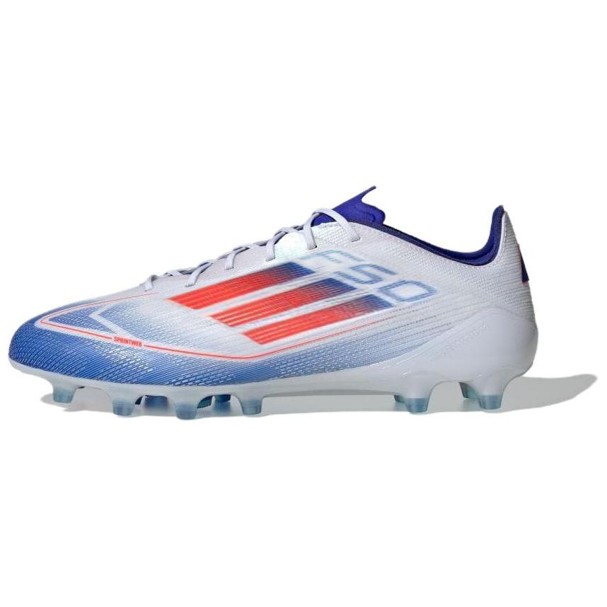 Adidas F50 ELITE Lightweight and comfortable AG (glue short spike) Artificial grass non-slip football shoes men and women blue and white