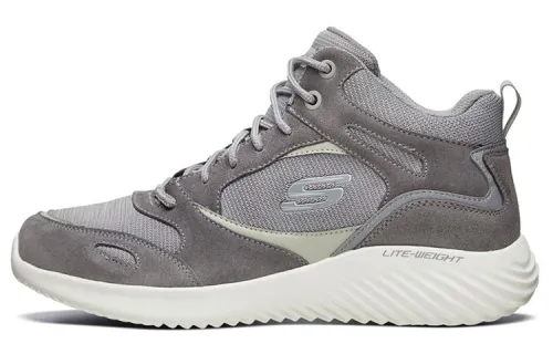 Skechers Bounder Casual Shoes Men's Mid Top Charcoal Gray