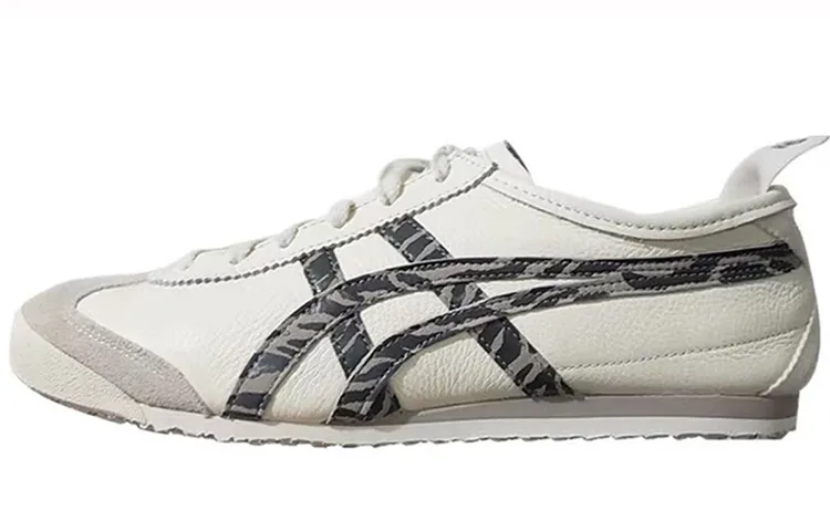 Onitsuka Tiger MEXICO 66 Slip Resistant Lightweight Non slip Lightweight Low top Casual Shoes Unisex Black White