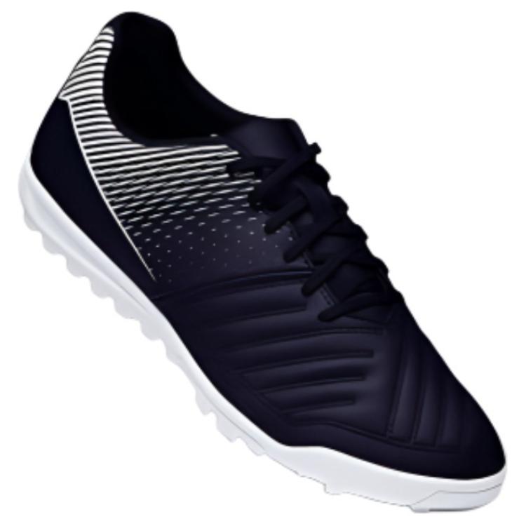DECATHLON TF Turf Pu Cushioning Abrasion Resistant Cushioning, Wear Resistant Soccer Shoes Men’s Black