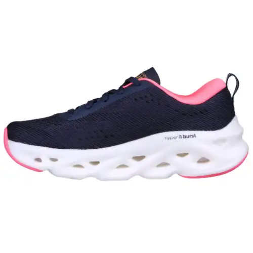 Skechers Go Run Glide Step Comfortable Abrasion Resistant Low top Running Shoes Women's Blue Pink