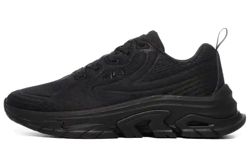 FILA Fabric Low top Casual Shoes Unisex Black
