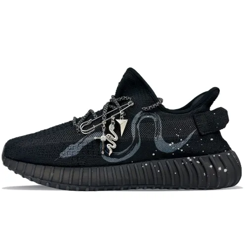Adidas Originals Yeezy Boost 350 V2 Slip Resistant Slip Resistant Low top Casual Shoes Unisex Black