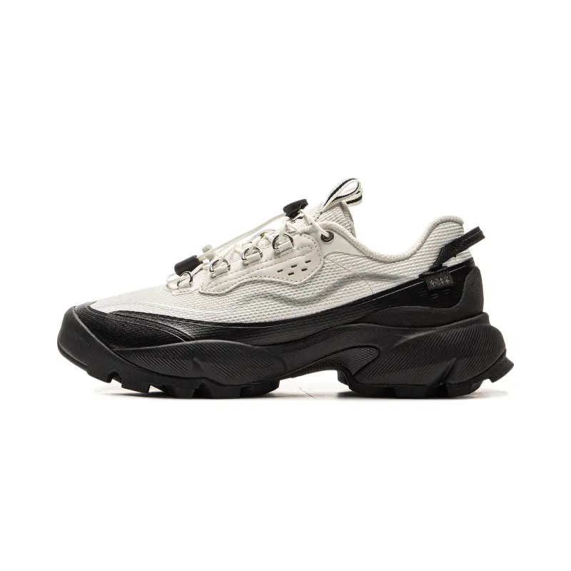 Li Ning Cushioning Rebound Abrasion Resistant Low top Casual Shoes Women's White Black
