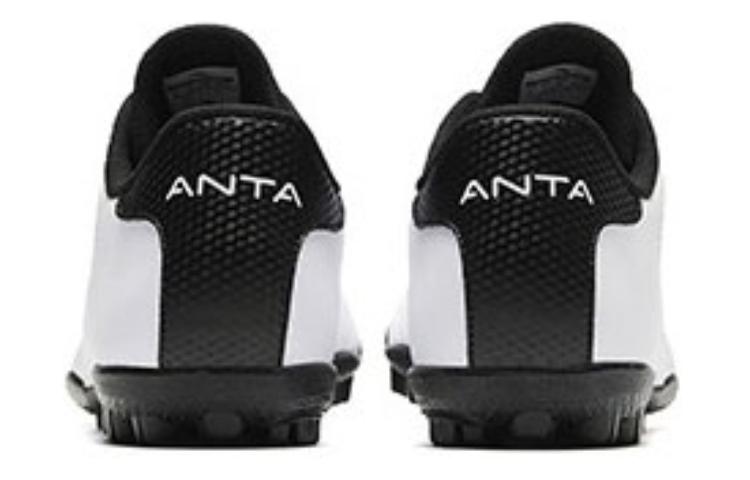 Anta TF Turf Artificial Turf Slip Resistant Soccer Shoes Men’s White Black