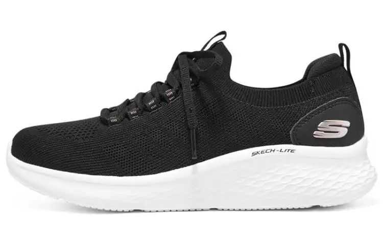 Skechers Skech Lite Pro Textile, Synthetic Leather, Mesh Sports Low top Casual Shoes Women's Black