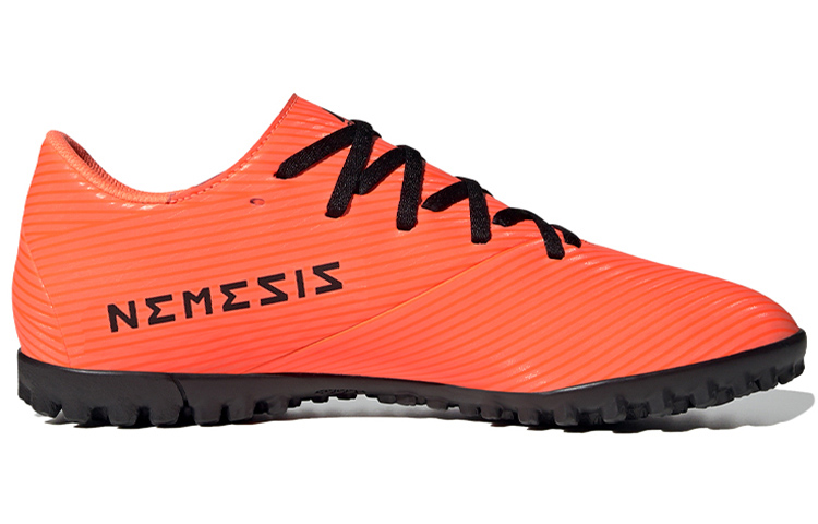 Мужские кроссовки adidas Nemeziz 19 TF (оранжево-черные) — Оранжевый / чёрный — фото 2