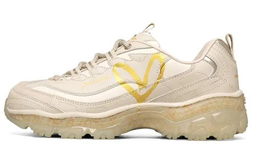 James Goldcrown x Skechers D'LITES CRYSTAL Textile, Synthetic Leather Collaboration Low top Sports Casual Shoes
