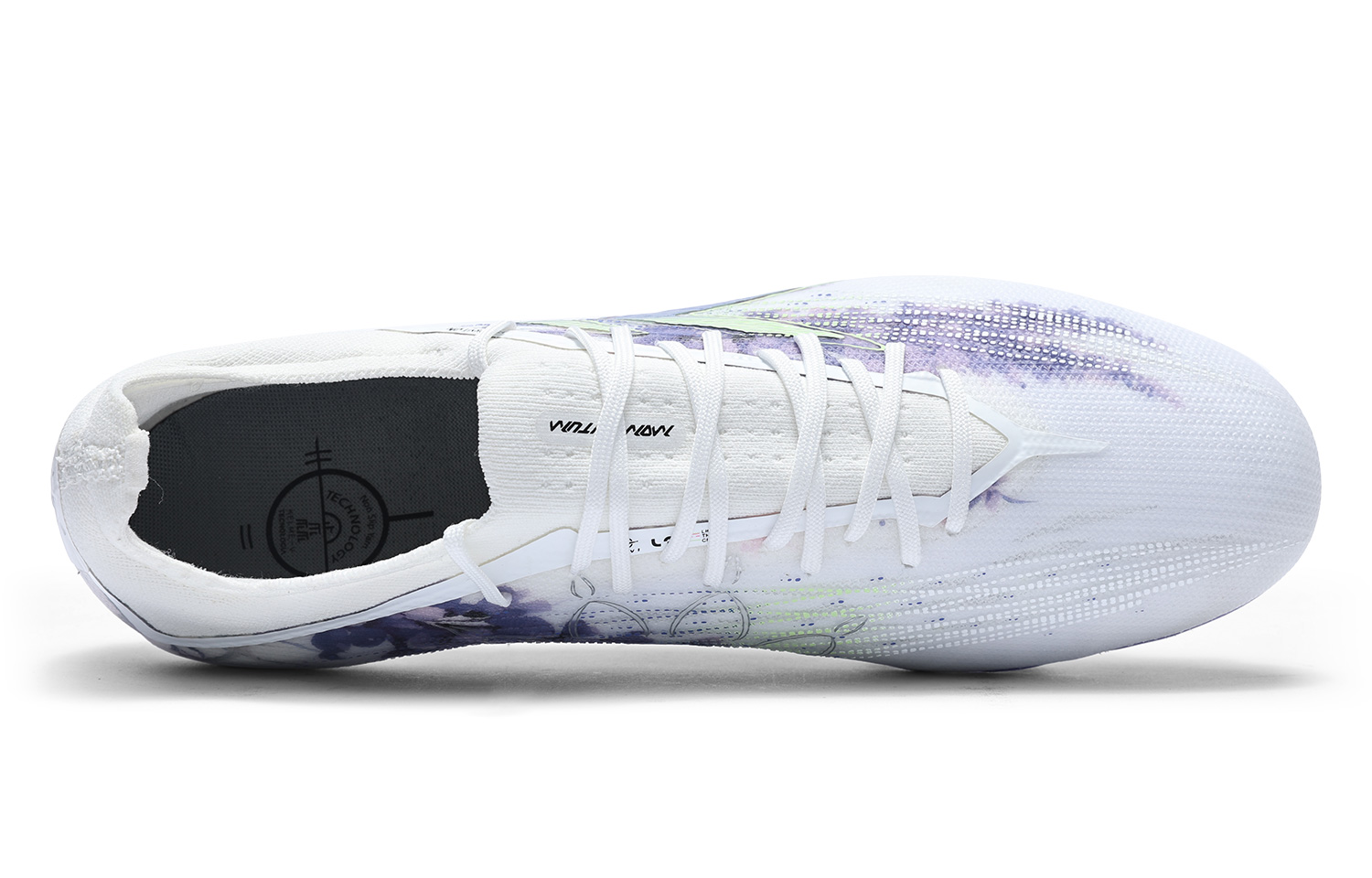 KELME Shadow 2.0 Soccer Shoes Unisex Low Top White Purple
