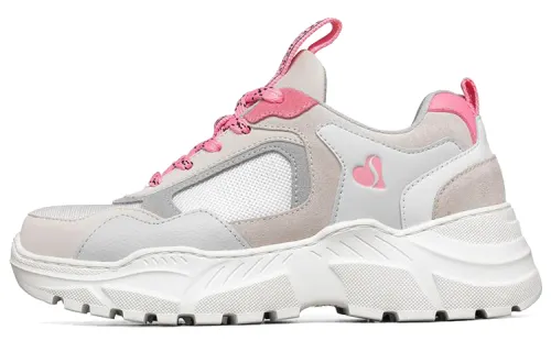Skechers B Rad Running Shoes Grey/Pink Women's