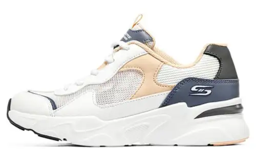 Skechers Cushioning, Wear Resistant Low top Casual Shoes Women's White Gray Pink