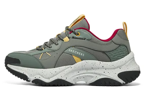 Skechers Street Mesh Cushioning Abrasion Resistant Breathable Lightweight Low top Casual Shoes Men's Gray Green