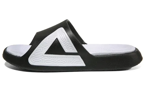 PEAK Taichi Classic Slippers Rubber Slide Slippers Men's Black White