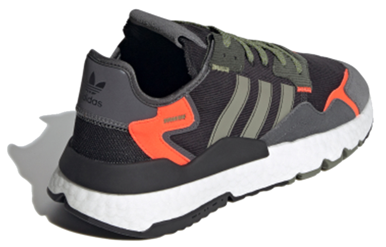 Кроссовки adidas originals Nite Jogger (черный / зеленый / серый) — Чёрный / зелёный / серый — фото 4