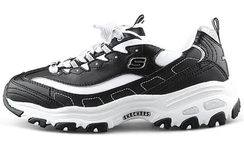 Skechers D'LITES Low top Casual Shoes Women's Black White