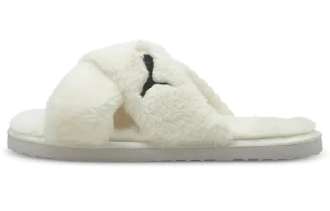 PUMA Fluff X Strap Slide 'Whisper White' Women's