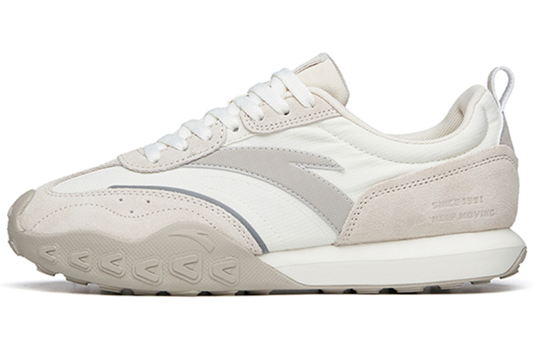 Anta HERITAGE Slip Resistant Abrasion Resistant Low top Sports Casual Shoes Men's White Gray