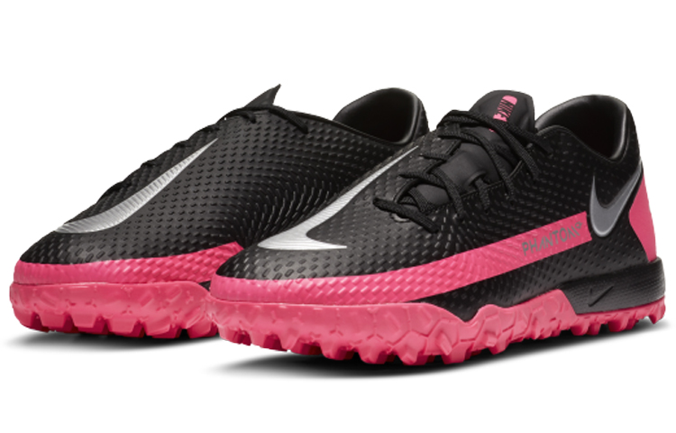 Мужские шиповки Nike Phantom GT Academy TF (черно-розовые) — Чёрныйрозовый — фото 3
