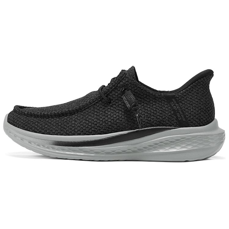 Skechers SLADE Low top Casual Shoes Men's Black Gray