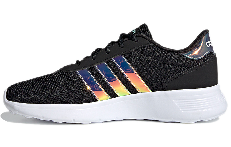 Женские кроссовки adidas neo Lite Racer (черно-бело-золотые) — фото 1