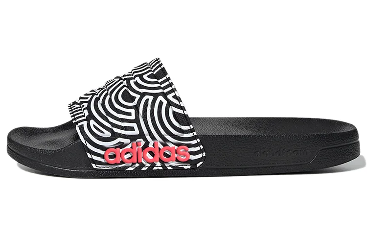 Adidas Adilette Shower Slipper 'Black White' Women's