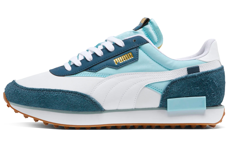 PUMA Future Rider Game On White Aquamarine Denim