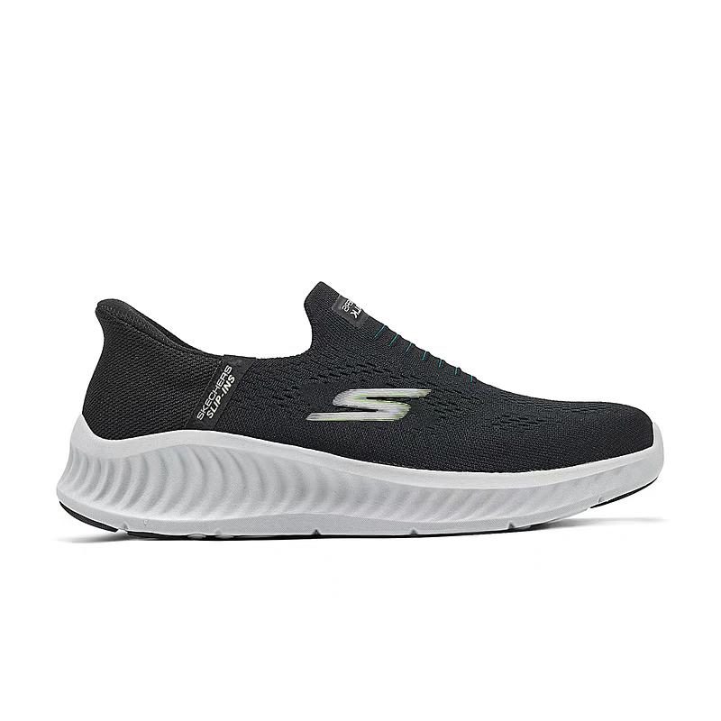 Skechers MEN’S GO WALK Fabric Comfortable Abrasion Resistant Breathable Low top Casual Shoes Men’s Black