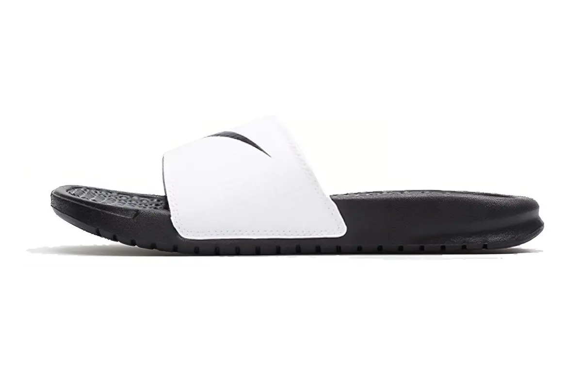 Nike Klapki Benassi Swoosh 'Black White' Women's