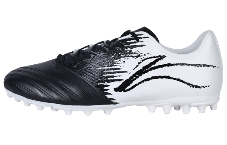 Li Ning Soccer Shoes Men’s Low Top Standard White/Black