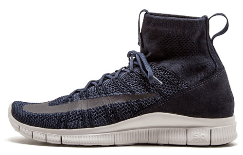 Мужские кроссовки Nike Free Flyknit Mercurial OG (темно-синие)