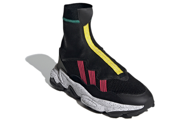Мужские кроссовки adidas originals Ozweego Tr Stlt (черно-красные) — фото 3
