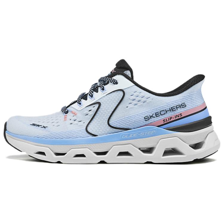 Женские слипоны Skechers SPORT WOMENS (сине-белые)
