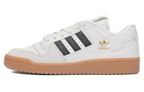 Adidas Originals FORUM Synthetic Leather, TPU Wear resistant And Lightweight Low top Casual Shoes Unisex White