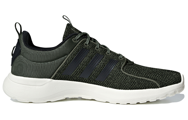 Мужские кроссовки adidas neo Lite Racer (черно-зеленые) — Чёрный / зелёный — фото 2