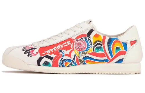 Onitsuka Tiger Corsair Deluxe Abrasion Resistant, Breathable, Lightweight Low top Casual Shoes Men's White Multicolor