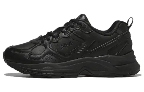 FILA Ranger V2 Leather Abrasion Resistant Abrasion Resistant Low top Casual Shoes Unisex Black