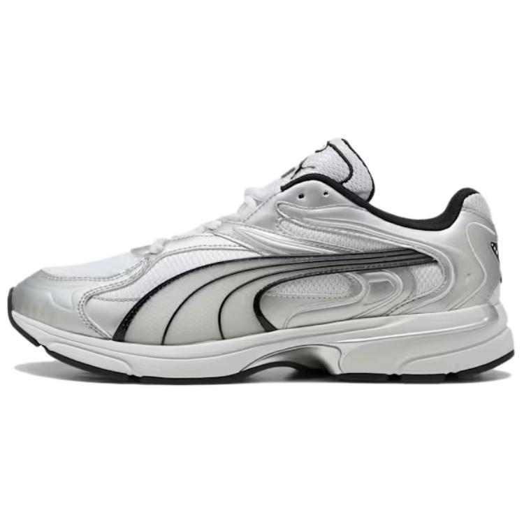 PUMA EXTOS Low top Casual Shoes Unisex Silver White