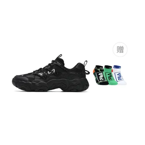 FILA FLUID 6 Abrasion Resistant, Breathable, Lightweight Low top Casual Shoes Men's Black