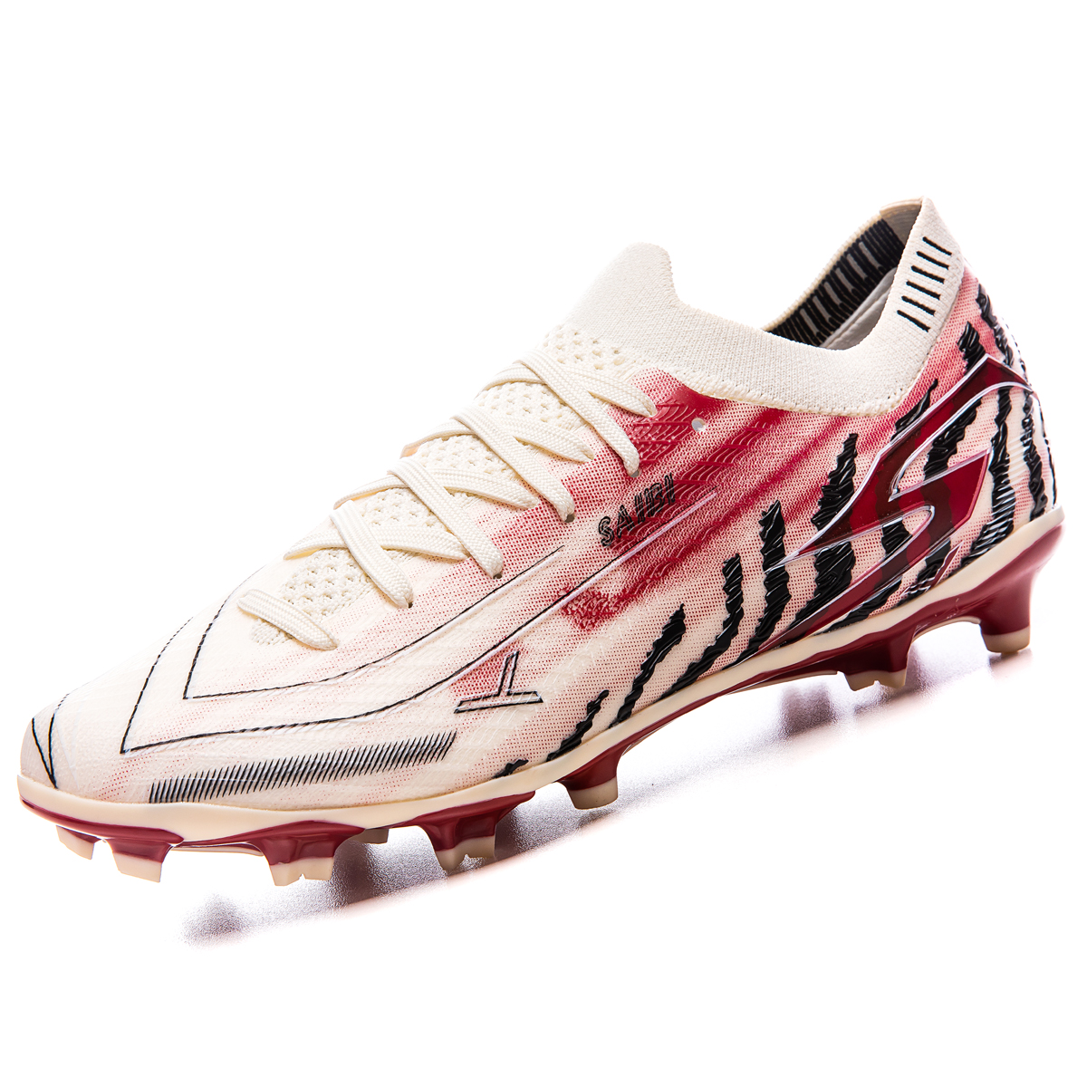 Saibi MG Rubber Short Studs TF Rubber Broken Studs Abrasion Resistant, Breathable, Lightweight Soccer Shoes Unisex