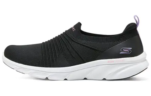 Skechers D'lux Comfort Fabric Cushioning Low top Casual Shoes Women's Black White