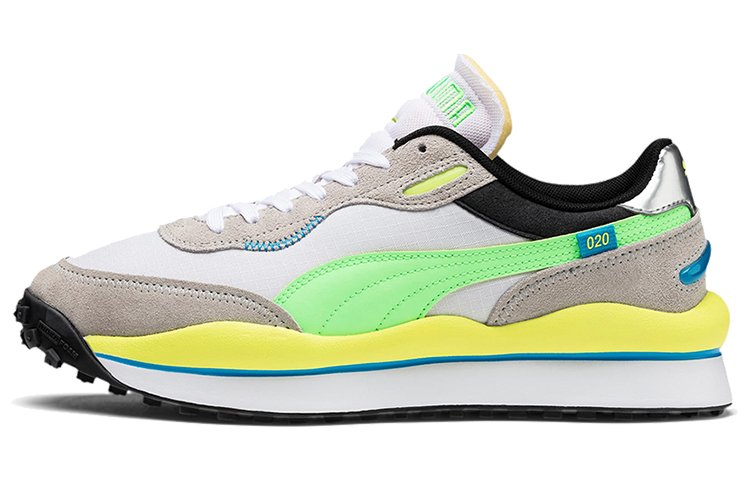 PUMA Style Rider Casual Shoes Unisex Low Top White/Gray/Yellow/Brown/Green/Black