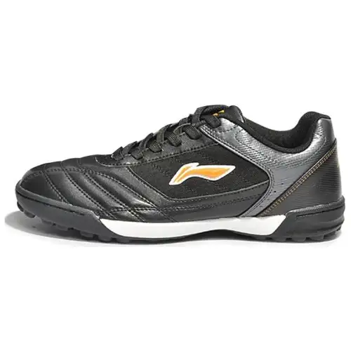 Li Ning Slip Resistant Soccer Shoes Men's Black