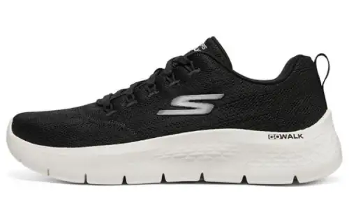 Skechers Go Walk Fle Mesh, Textile Low top Casual Shoes Women's Black White