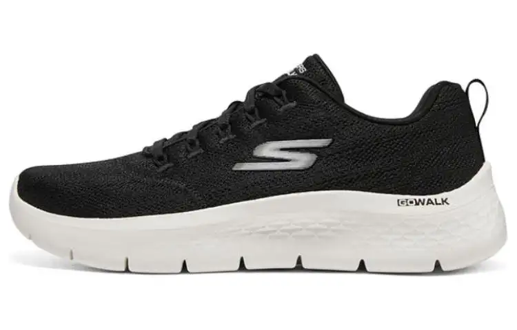 Skechers Go Walk Fle Mesh, Textile Low top Casual Shoes Women's Black White