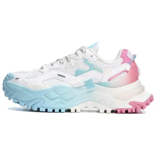 FILA FUSION Bianco TECNO PIUMAX Sneakers 'White Blue Pink' Women's