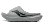 Saucony Cradle Slip Resistant Abrasion Resistant Slide Slippers Unisex Gray Black