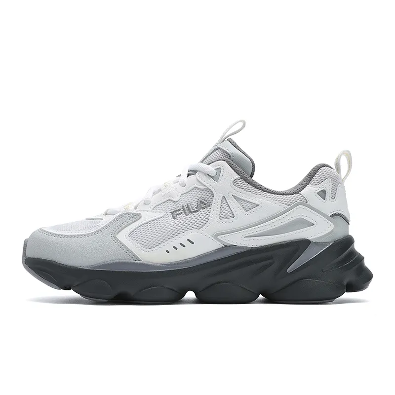 FILA SKIPPER 1S Captain 1S Slip Resistant, Abrasion Resistant, Breathable Low top Casual Shoes Women's Gray White