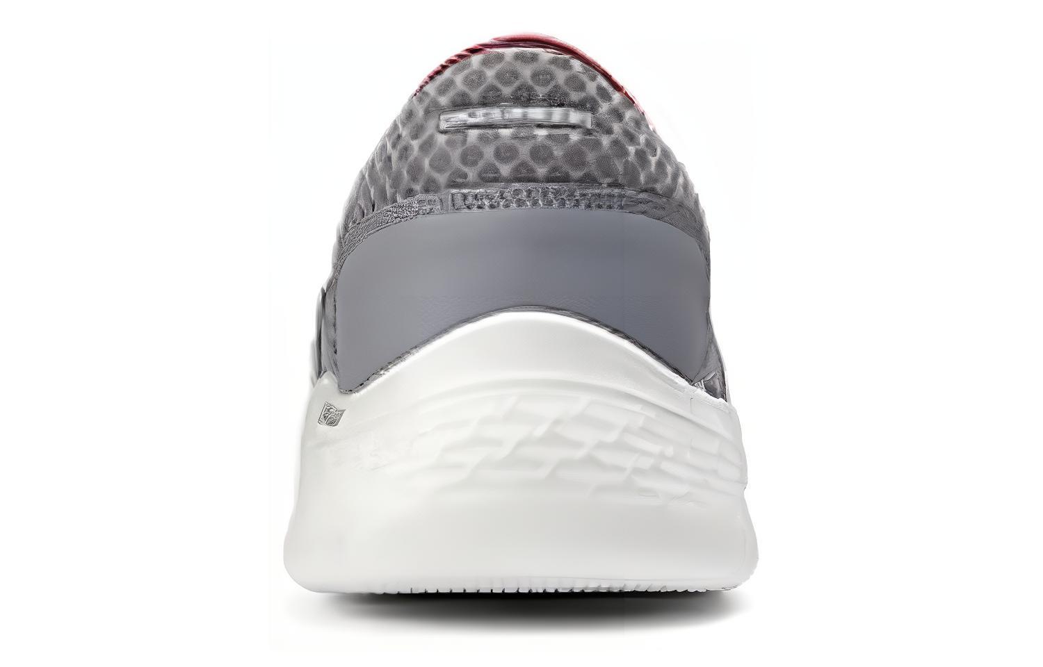 Skechers Go Walk Fle Synthetic Leather Abrasion Resistant Low top Casual Shoes Men’s Gray