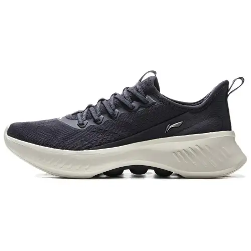 Li Ning Shumei Cushioning, Wear Resistant Low top Casual Shoes Men's Curtain Mountain Blue